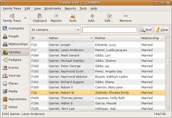 Imagen 1 para Gramps for Ubuntu