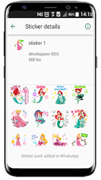 Image 3 for Cute princess stickers fo…