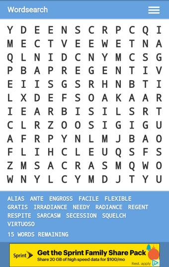 Image 1 for Word Search with mPOINTS