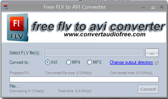 Image 0 for Free FLV To AVI Converter