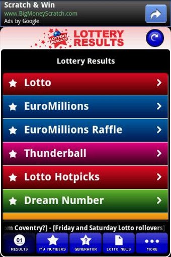 Image 0 for Lottery Results