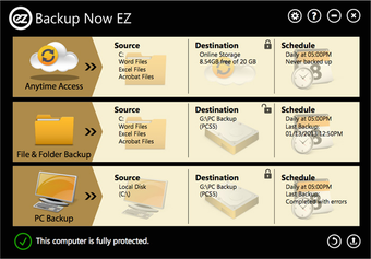 Image 0 for NTI Backup Now EZ