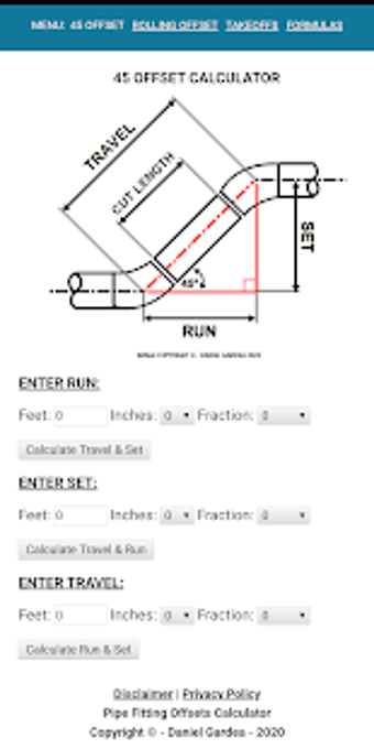 Imagen 2 para Pipe Fitting Offsets Calc…
