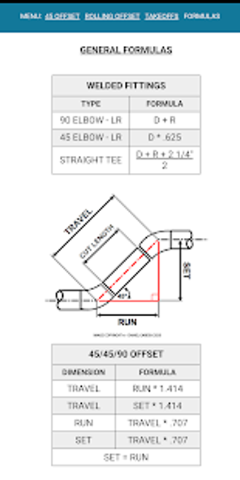 Imagen 3 para Pipe Fitting Offsets Calc…