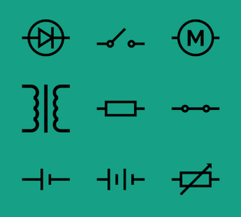 Imagen 0 para Electronic Circuit Symbol…