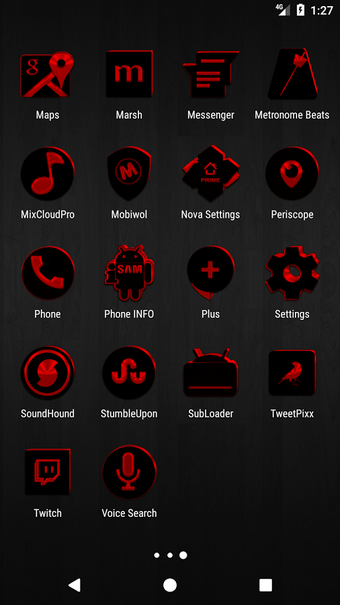 Image 1 for Black and Red Icon Pack