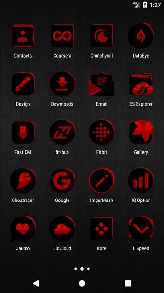 Image 2 for Black and Red Icon Pack
