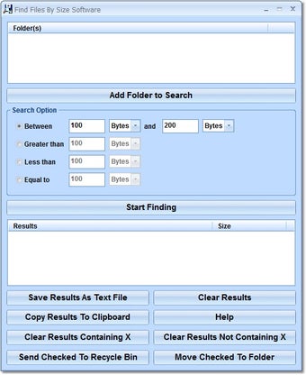 Image 0 for Find Files By Size Softwa…