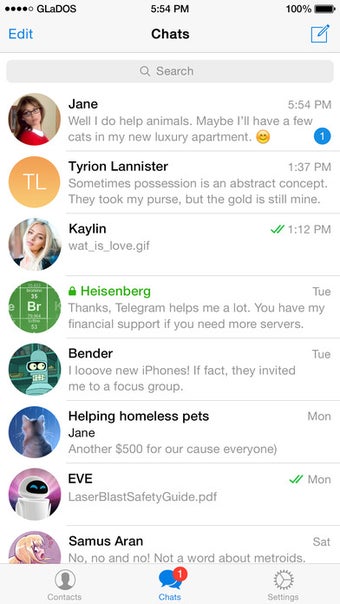 Telegram Messenger for iOS