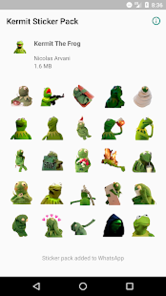 Imagen 0 para Kermit The Frog Sticker P…