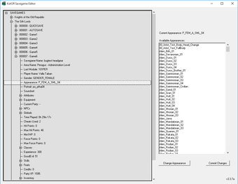 Image 0 for KotOR Savegame Editor 3.3…