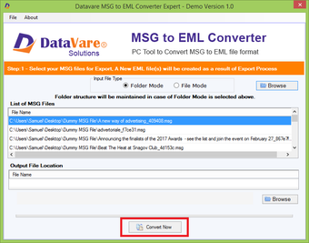 Imagen 0 para DataVare MSG to EML Conve…