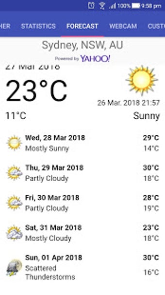 Image 0 for weeWx Weather App