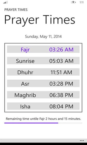 Imagen 0 para Prayer Times for Windows …