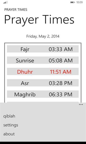 Image 0 for Prayer Times for Windows …