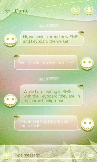 Image 3 for (FREE) GO SMS PRO LEAVES …