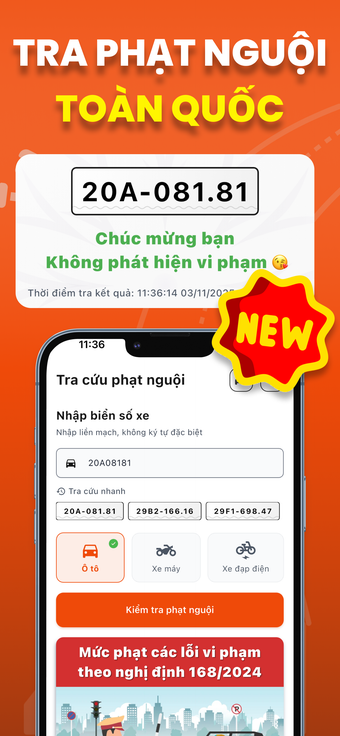 Image 0 for Tra Phạt Nguội Giao Thông…