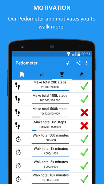 Imagen 1 para Pedometer - Step Counter