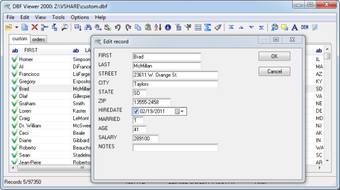 Image 0 for DBF Viewer 2000