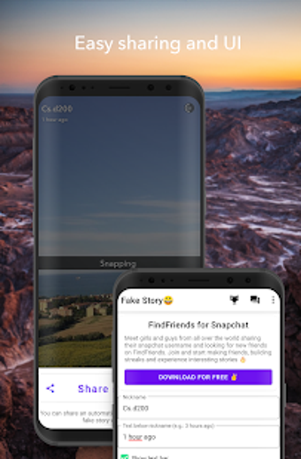 Imagen 1 para Fake Story for Snapchat -…