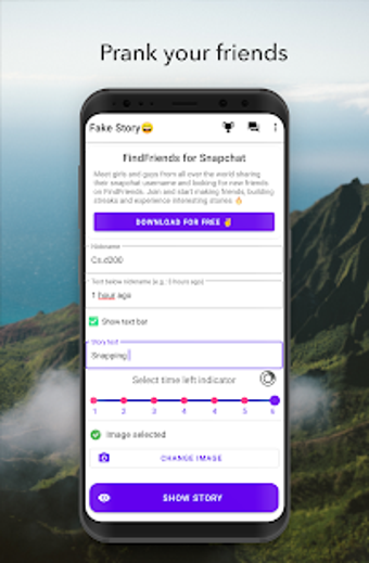 Imagen 0 para Fake Story for Snapchat -…