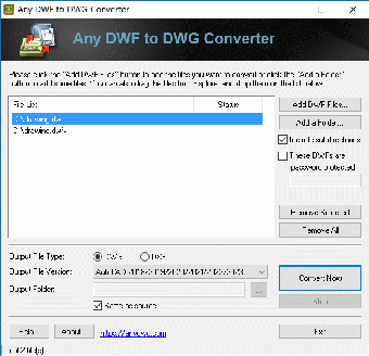 Image 0 for Any DWF to DWG Converter