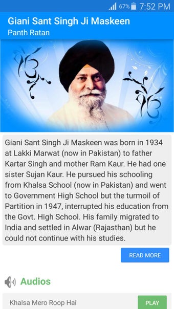 Imagen 0 para Sant Singh Ji Maskeen