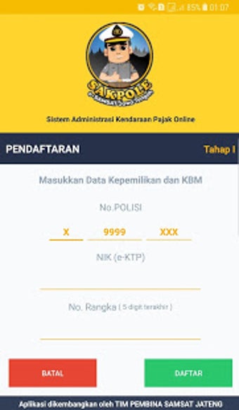 Image 0 for SAKPOLE e-SAMSAT JATENG