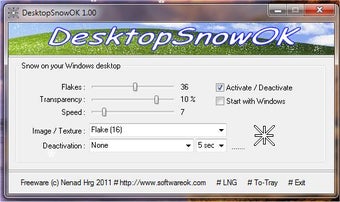 Image 0 for DesktopSnowOK