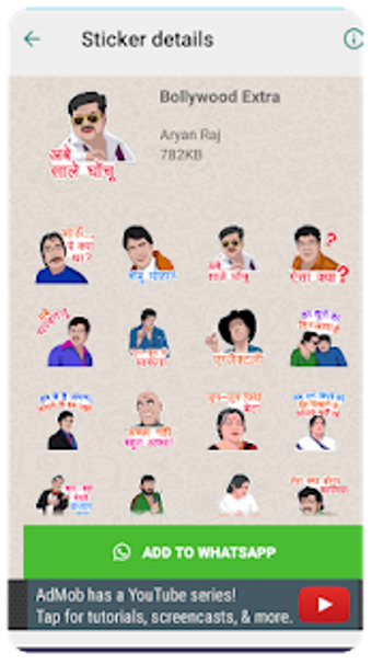 Imagen 3 para Bollywood Stickers pack -…