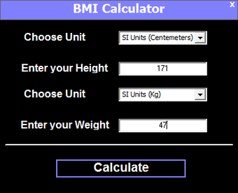 Image 0 for BMI Calculator