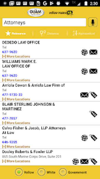 Image 0 for The Guam Phone Book