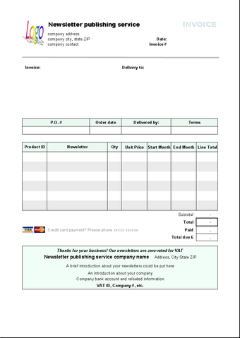 Imagen 0 para Newsletter Publishing Inv…