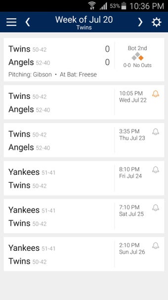 Image 1 for Baseball Schedule for Twi…
