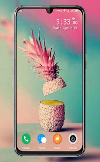 Image 0 for Cute Pineapple wallpaper