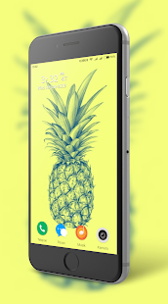 Image 2 for Cute Pineapple wallpaper