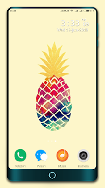 Image 1 for Cute Pineapple wallpaper