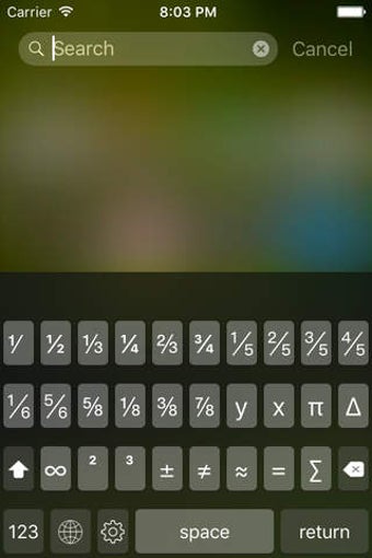 Image 0 for Fractions Keyboard