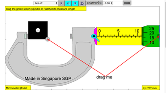 Image 0 for Micrometer Simulator
