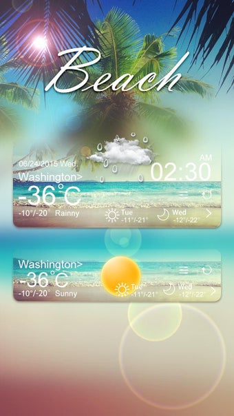 Image 0 for Beach GO Weather Widget T…