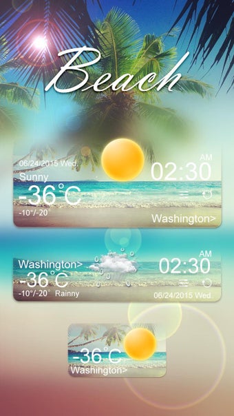 Image 1 for Beach GO Weather Widget T…