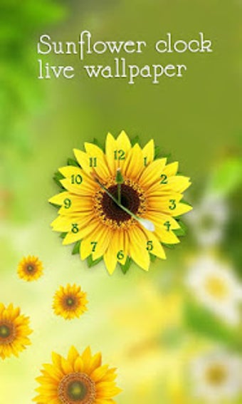 Imagen 3 para Sunflower Clock Live Wall…