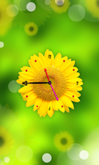 Imagen 0 para Sunflower Clock Live Wall…