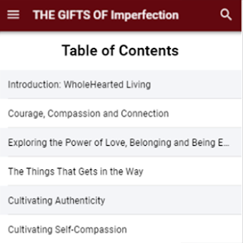 Image 0 for The Gifts Of Imperfection…