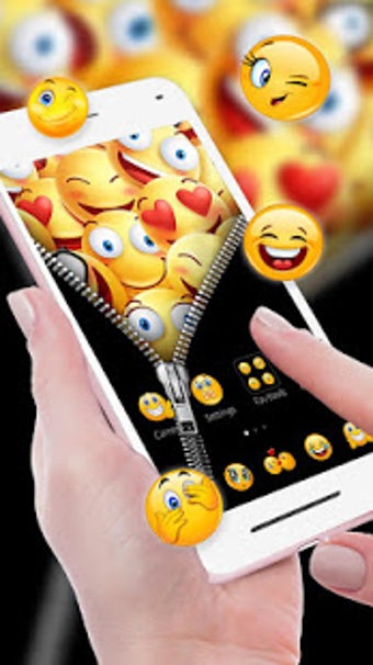 Image 2 for Smiley Emoji Zipper Theme…