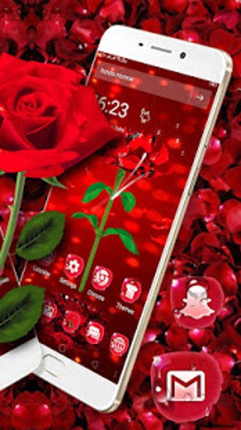 Image 1 for 3D Rose Launcher Theme