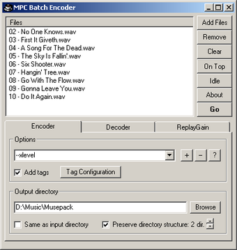 Imagen 0 para MPC Batch Encoder