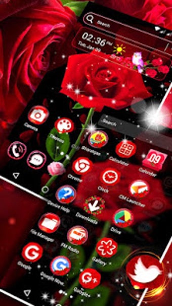 Image 1 for Rose Launcher Theme