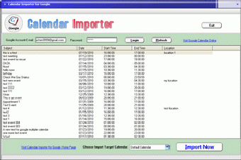 Image 0 for Calendar Importer for Goo…