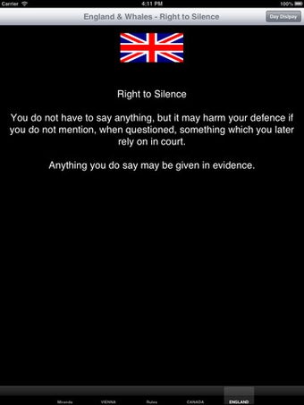 Imagen 3 para POLICE MIRANDA WARNING